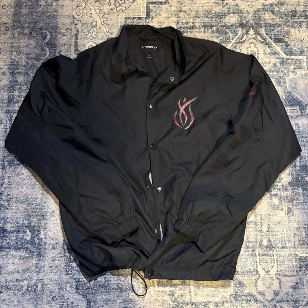 Sport-Tek Qué Candela Dance Company Black Coach Jacket Size S